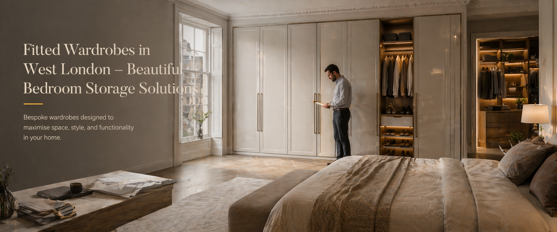 Fitted Wardrobes in West London – Beautiful Bedroom Storage Solutions